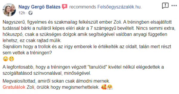 Webshop visszajelzés 8